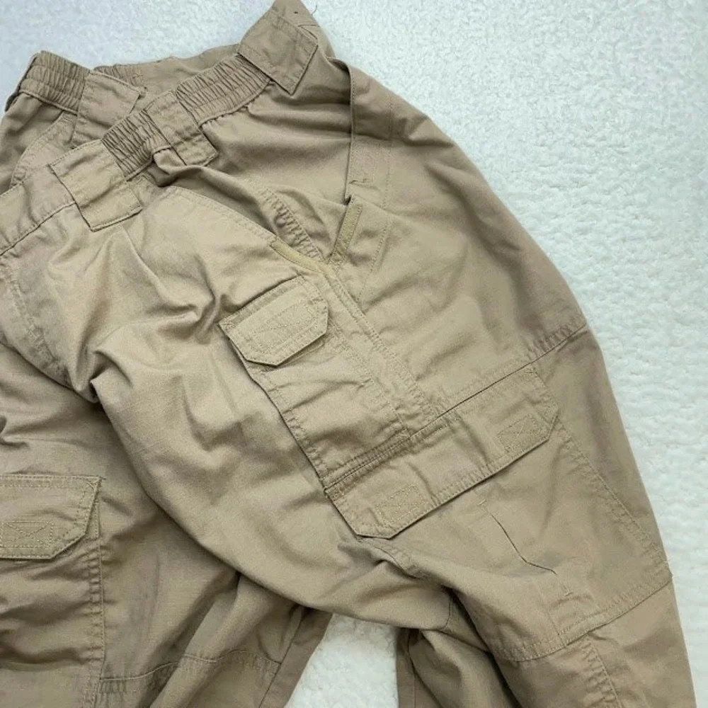 5.11 Tactical‎ Series Cargo Pants Mens 34x30 Fits 32x28Tan Ripstop Work Utility